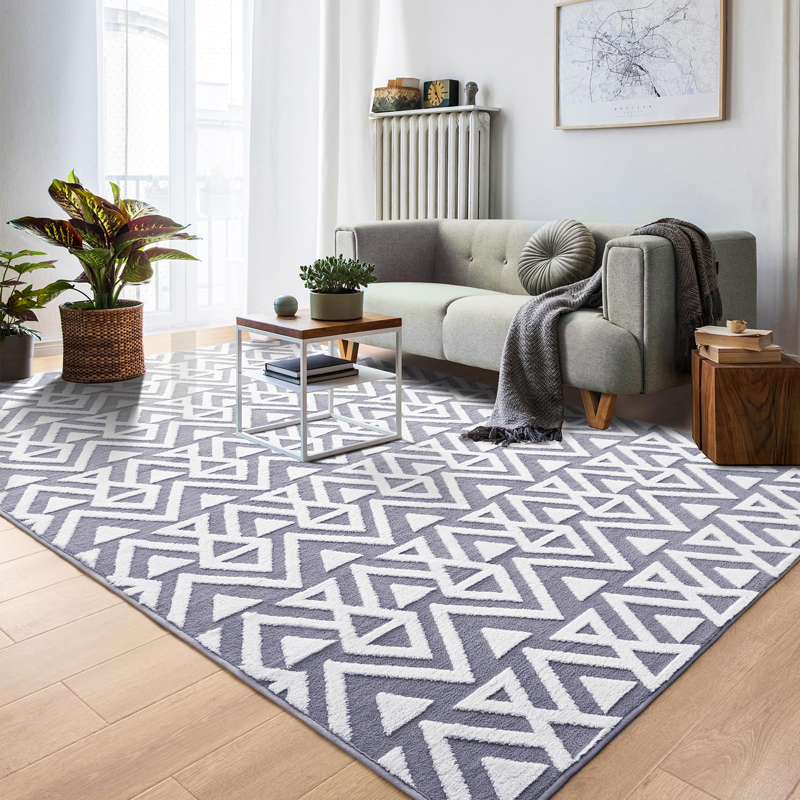 Amazon.com: OHWPEAT Shaggy Area Rugs Cozy Soft Memory Foam Carpets